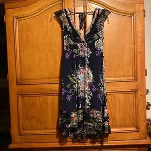 Gorgeous Bohemian black floral dress👗